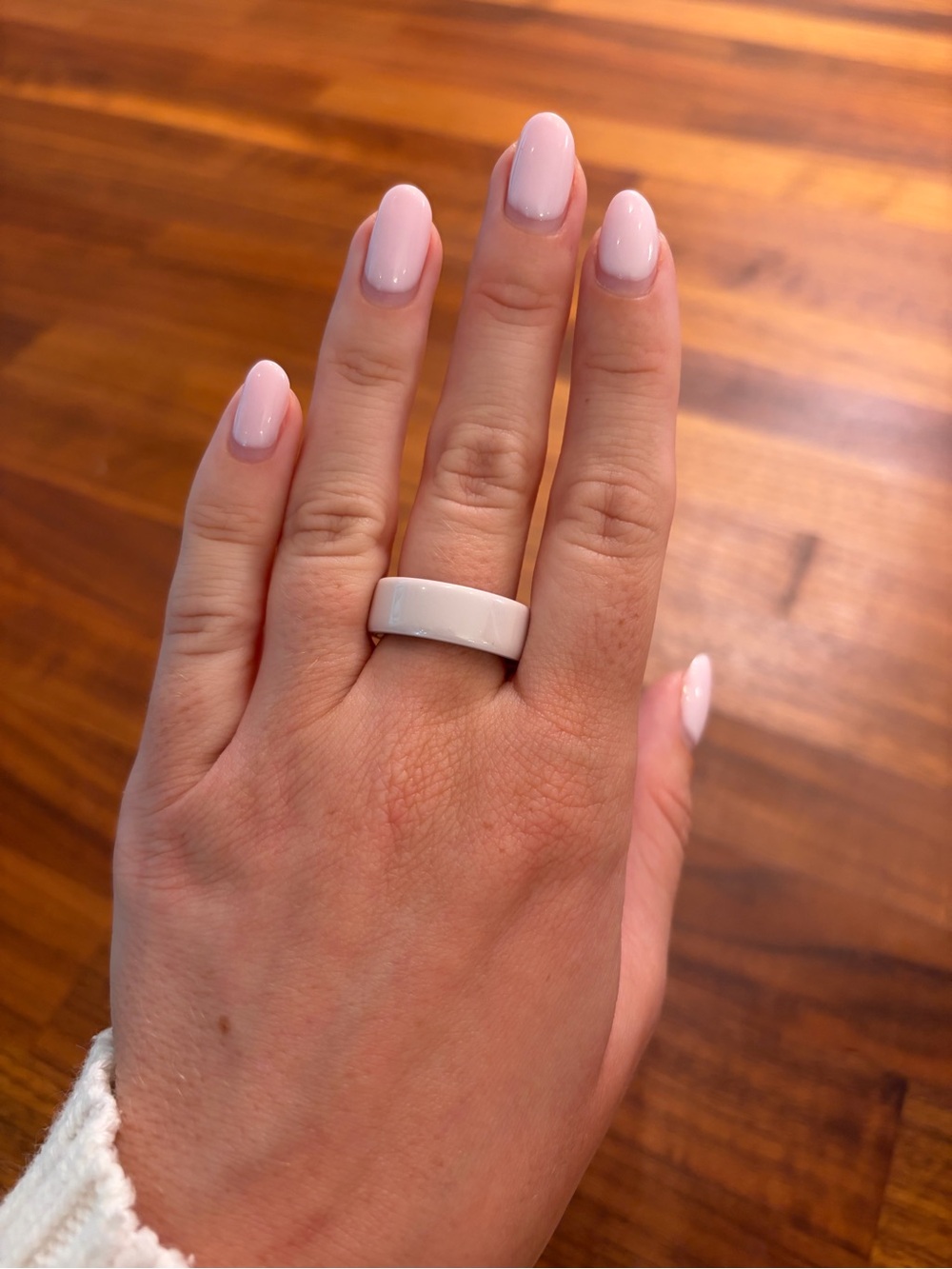 Oura Pink Ceramic Band Ring for Women